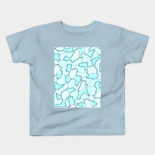 Unique Military Camouflage Army Blue Aqua Camo Pattern Kids T-Shirt